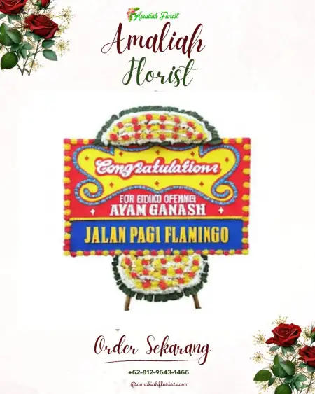 Sewa Papan Bunga Gemel